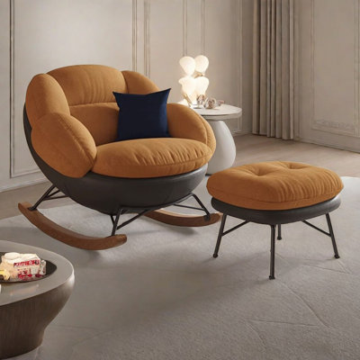 Chaise berçante moderne et simple en escargot