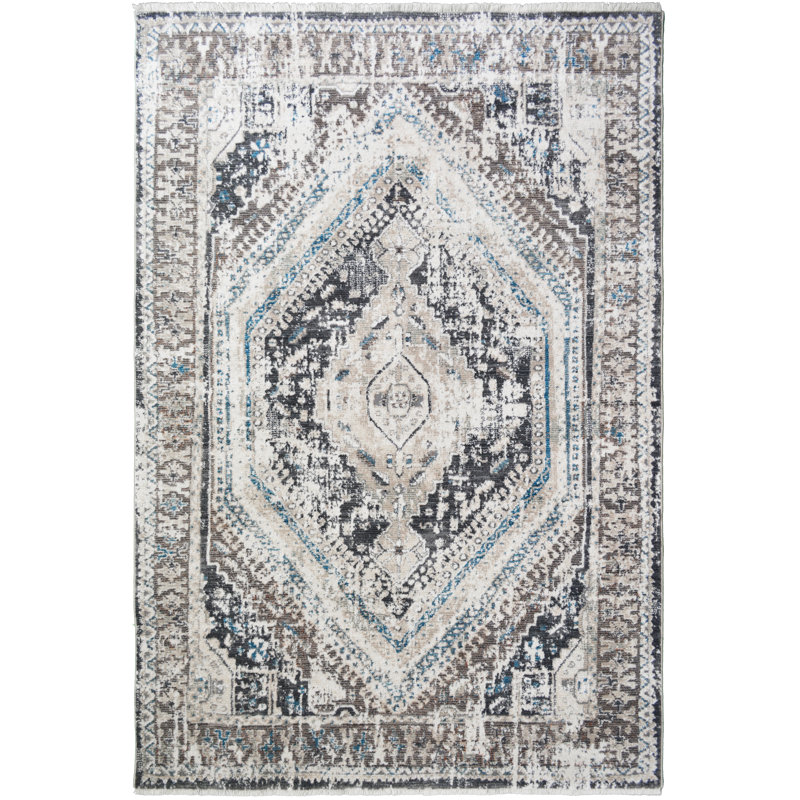 Lilwenn Oriental Indoor Rug, Rectangle 9'2" x 12'6"