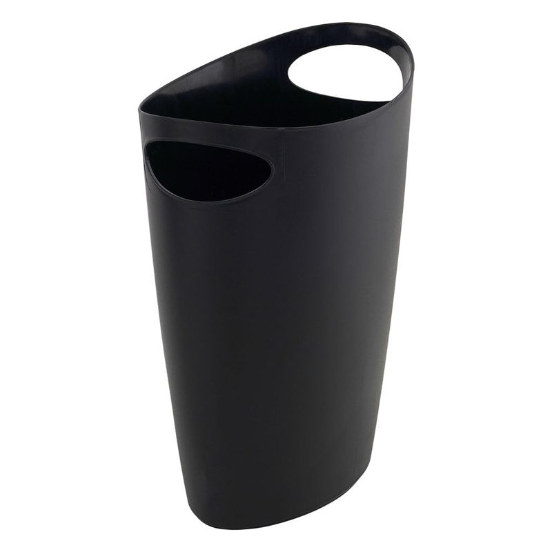 Mini poubelle en plastique 2 gallons Superio, Noir