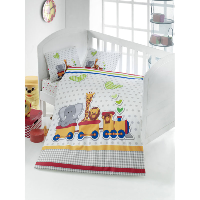 Ensemble de literie pour lit de bébé 4 pièces Emyr