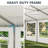 20 ft x 60 ft Outdoor Galvanized Steel Party Tent - Heavy Duty Removable Sidewall Wedding Tent-107243897