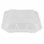 Contenant alimentaire à emporter à 3 compartiments GET EC-12-1-CL, 9 po x 9 po, transparent (ensemble de 12)