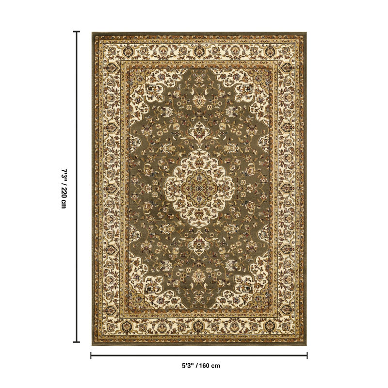 Ehmann WF_VIN5004 Green 5'3" x 7'3", 5'3"x7'3"