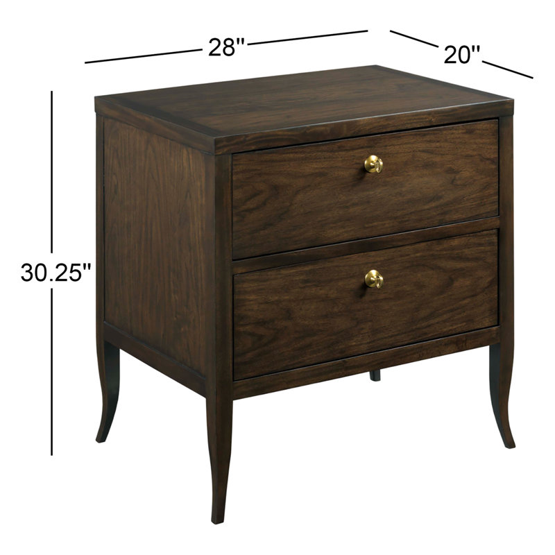 Petite Sarah 28'' W Nightstand, Mink