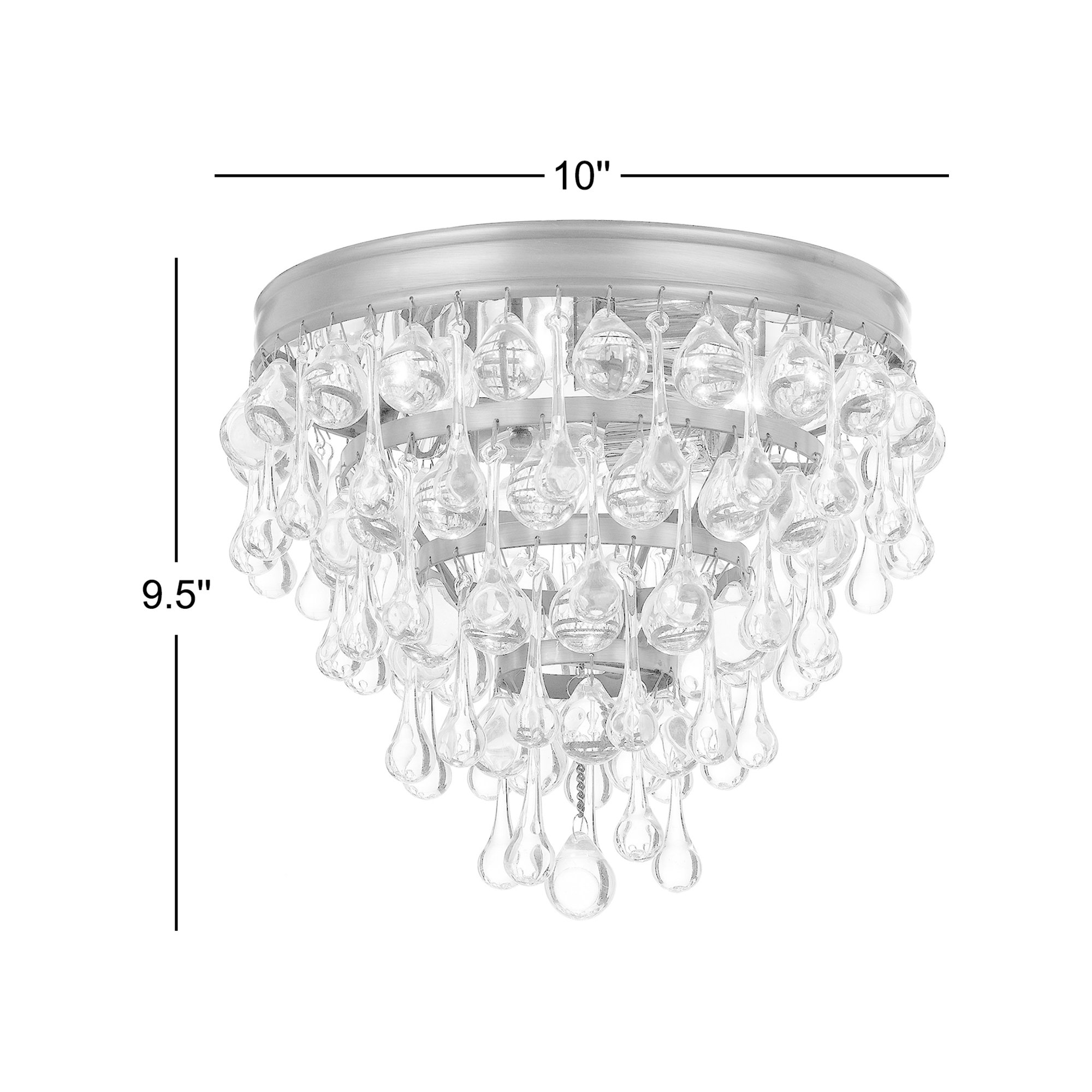 Stoneham 3 Light Flush Mount, Bronze