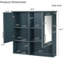 Armoire à miroir 30 po 2-en-1 pour salle de bain | Armoire à pharmacie murale avec tablettes réglables et portes à fermeture en douceur | Miroir haute définition avec façade sculptée et rangement dissimulé pour meuble-lavabo-2101555233