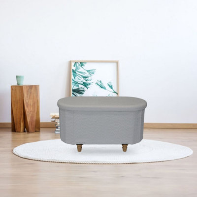 Banc de rangement avec repose-pieds Diwansi Boucle