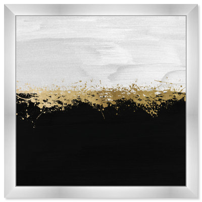 Photographie abstraite noire et blanche aux tons abstraits scandinaves pour le salon