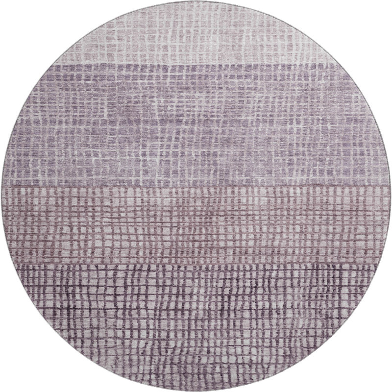 Premium Machine Washable Monnier AMF1831 Geometric Rug, Round 8'
