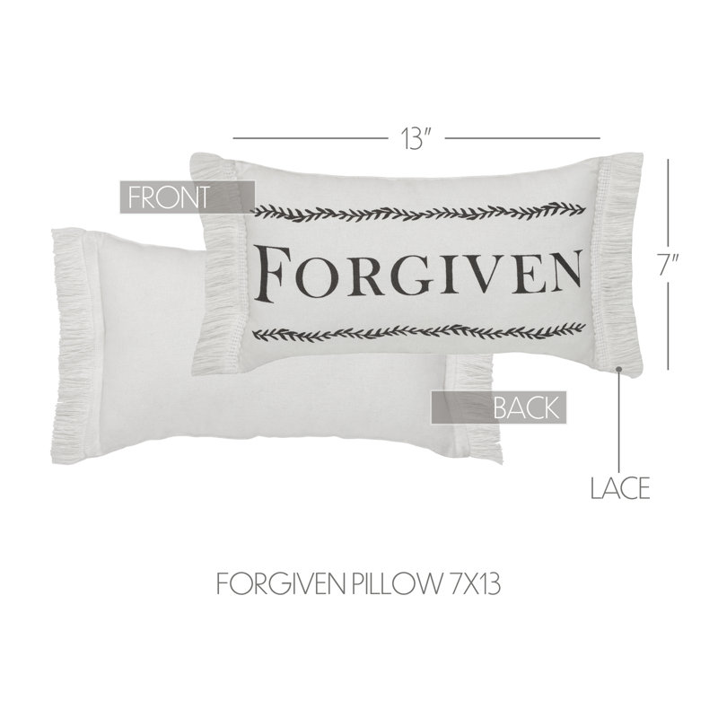 Risen Fringed Cotton Reversible Throw Pillow