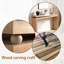 Console étroite, table de vestibule mince, table de canapé de petit espace, table de couloir de 52 po, console en bois avec détail de perles, console moderne rustique, table de finition en bois naturel, table de vestibule minimaliste.