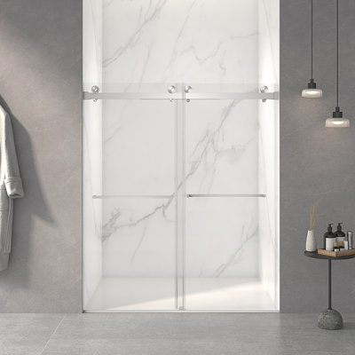 Frameless Double Sliding Shower Door