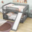 Lit superposé double au dessus d'un lit double Keeble-721045426
