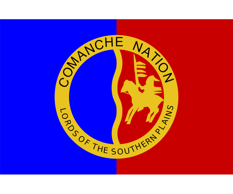 Native American Comanche Nation, 12" H x 18" W