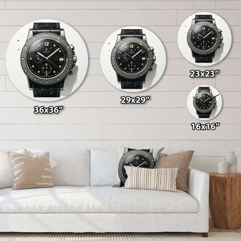 Minimalism Watch Metal Wall Clock, Medium