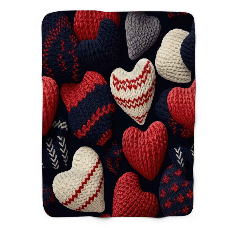 Jeté en laine Woolen - jeton Sherpa Premium 1 pièce, 50 po x 60 po