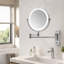 Miroir de maquillage mural lumineux et rechargeable
