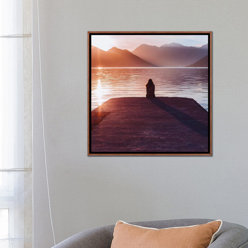 Le coucher de soleil est le plus important ! par Hobopeeba-impression, H 26 po x l 26 po x P 1,5 po, Pas de tapis