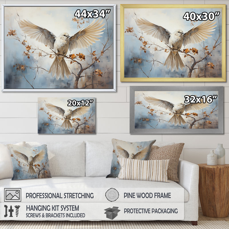 " Feathered Elegance III ", Gold Single Picture Framed, 12" H x 20" W x 1" D