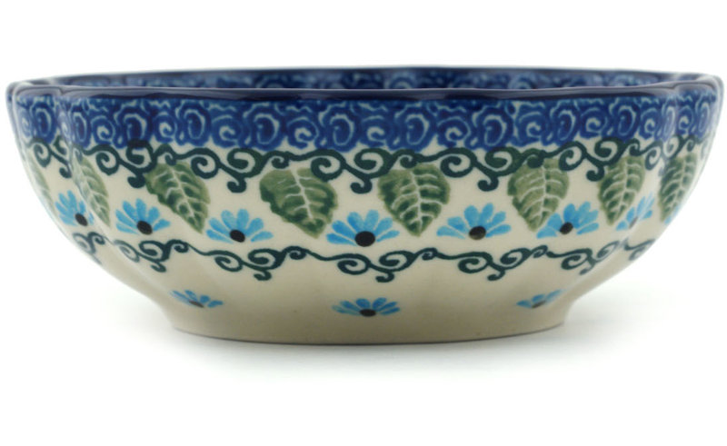 Forget Me Not Stoneware Rice Bowl
