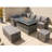 Werchter 9 Seater Corner Sofa Set with Fire-Pit Dining Table with Storage Box-1723237369