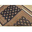 Tapis oriental noué à la main en laine bleu 4 pi 2 po x 6 pi Bokhara Jaldar