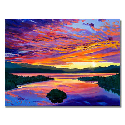 « paint brush sky » par david lloyd’s glover, reproduction d’art sur toile tendue encadrée