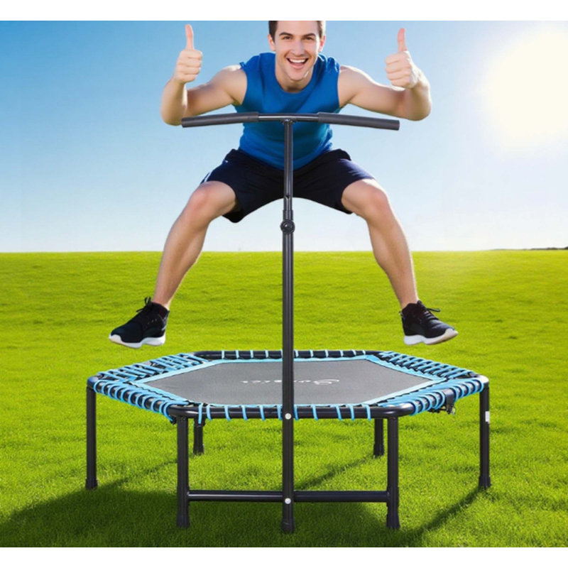 Trampoline d'exercice, rebondisseur portable pliable