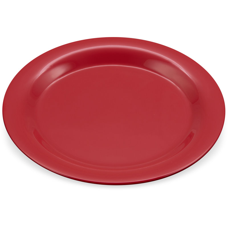 Assiette plate en mélamine 10,5 po Sierrus ™, Rouge