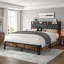Bed Frame With Power Outlets, Storage Bed Frame With Upholstered Headboard-1466739552