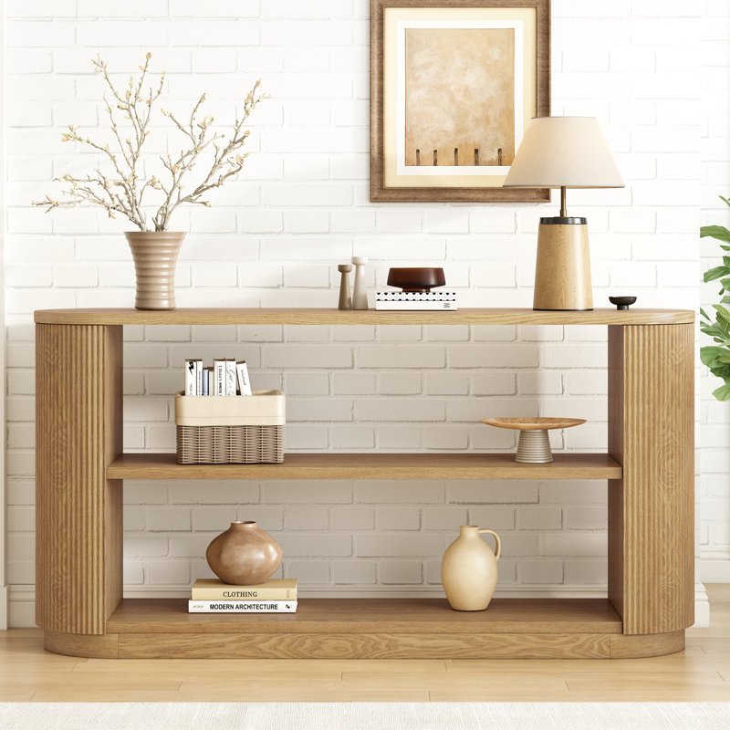 Console de vestibule moderne Mirod, Naturel