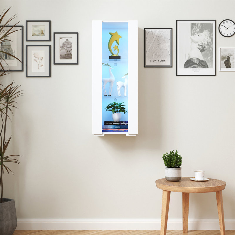Storage Cabinets With Aluminum Strip Lamp