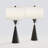 Warrnambool 28" Modern Glam Black Metal Table Lamp with USB Port-882199693