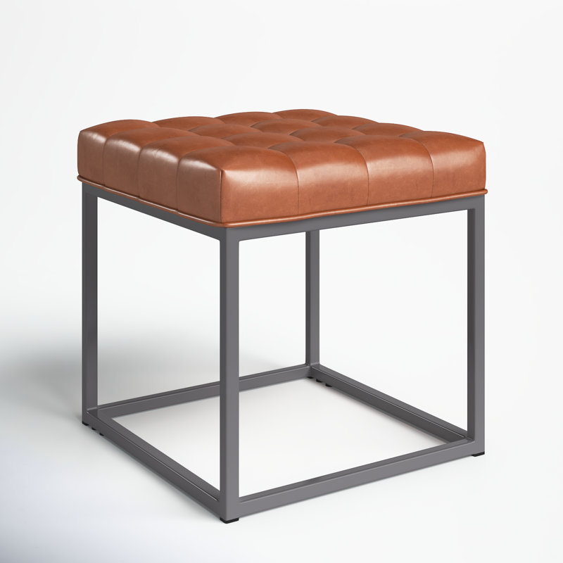 Bhorelal Faux Leather Ottoman