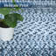 Tapis géométrique bleu 6 x 9 po-1646761410-1646761417