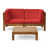 Frame: Teak / Cushion: Red