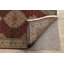 Tapis rouge / brun noué à la main de conception unique 3 pi 7 po x 5 pi 0 po Alaeya