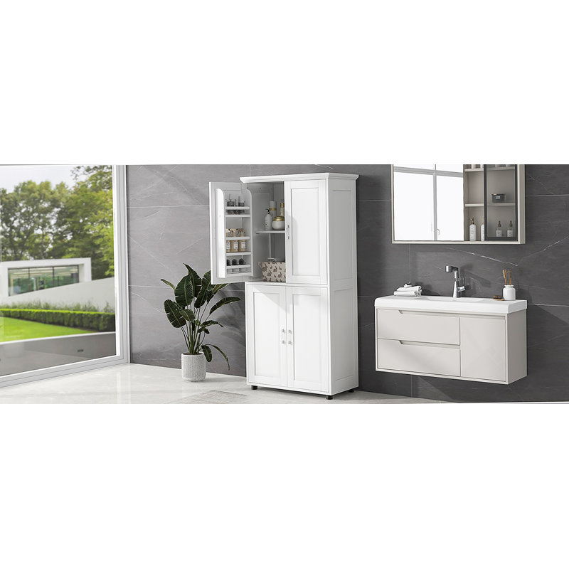 Tall Bathroom Storage Cabinet With Doors