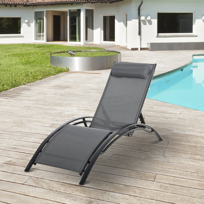 Chaise longue simple inclinable Nielsville 67,25 po