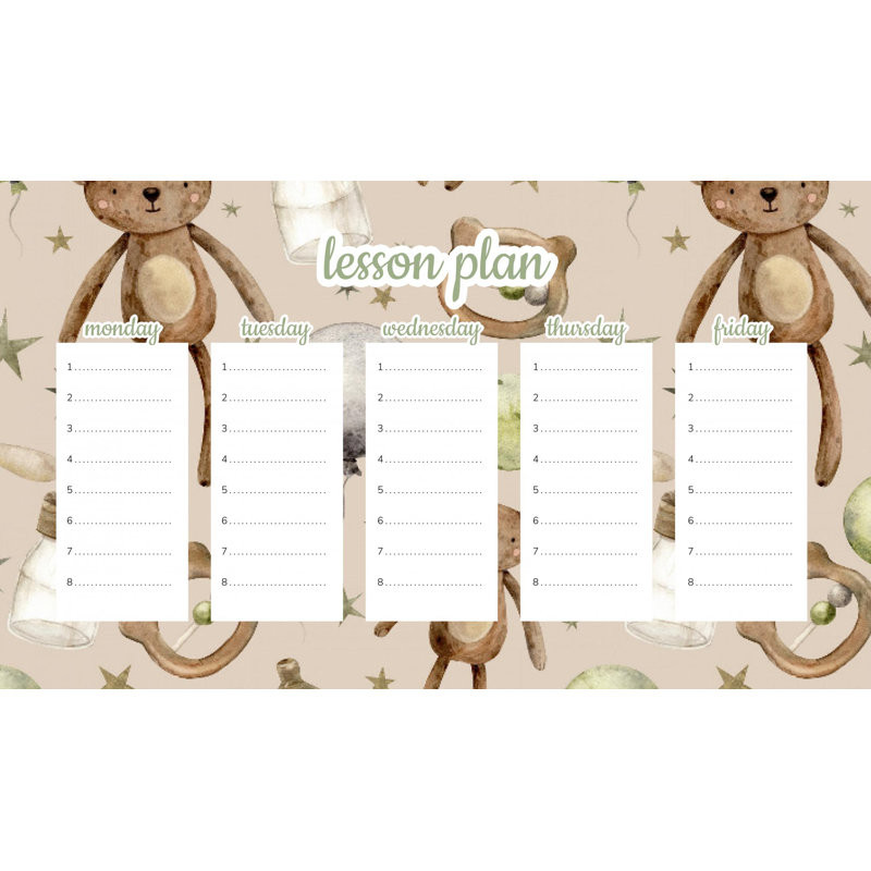 Magnetic Lesson Plan Bear's Dream