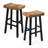 24"/31" Solid Wood Backless Saddle Counter Stool with Footrest-1811263814-1811263815