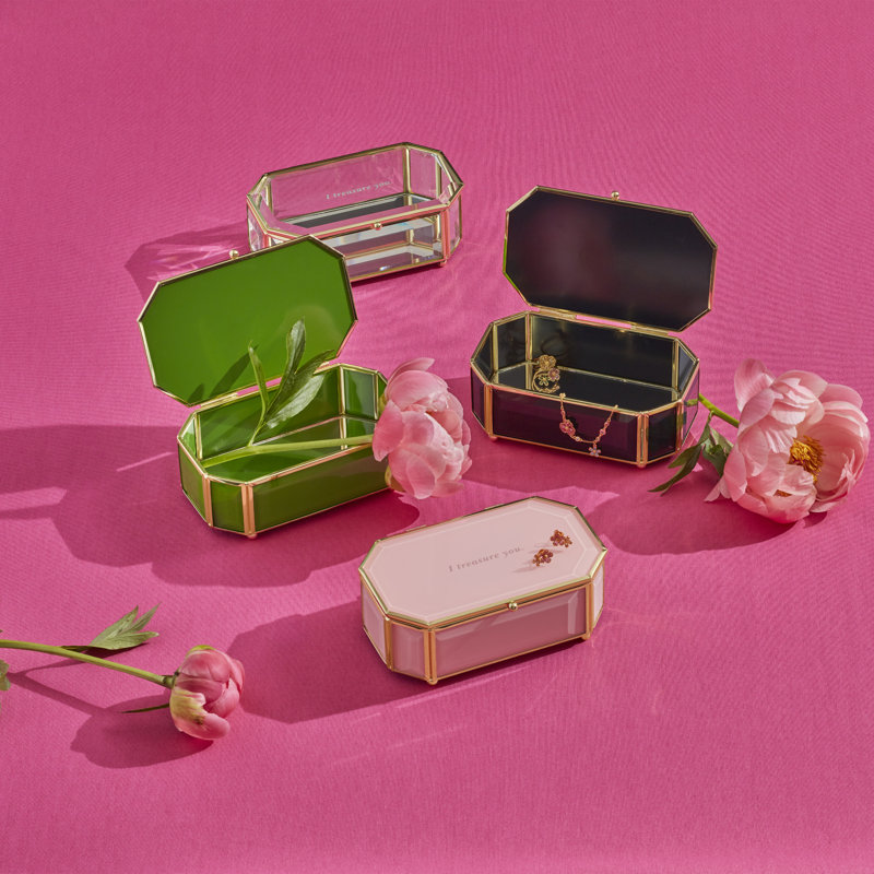 Boîte à bijoux «I Treasure You», Rose