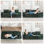 Makassar 89.37'' Sofa with Square Armrests-816851472