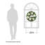 Couronne de porte blanche 22 po 22 po Magnolia