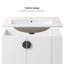 Ensemble de meuble-lavabo avec lavabo, avec deux portes et ensemble de meuble-lavabo avec tablette de rangement ouverte à droite, bois massif, à l'exception des robinets