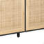 Armoire de rangement 62,2 po en rotin 4 portes