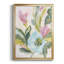 «Floral Breeze Fresco II», reproduction encadrée de qualité supérieure - prête à être suspendue-88261958-88261959
