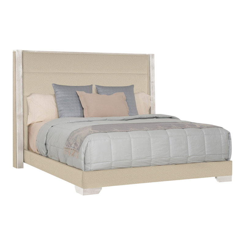 Thom Filicia Home Century Club King Bed, Tuck Linen, Casa Blanca, No