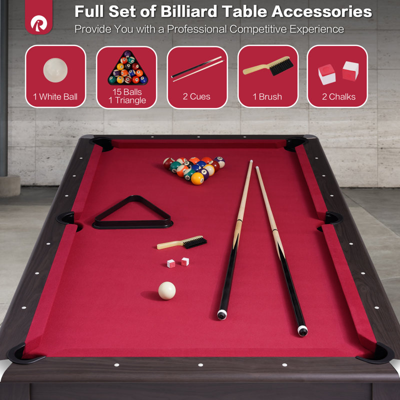 84" 3-in-1 Multi Game Pool Table with Dining/Poker Top