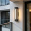 Modern Black Rectangular Linear LED Outdoor Wall Light